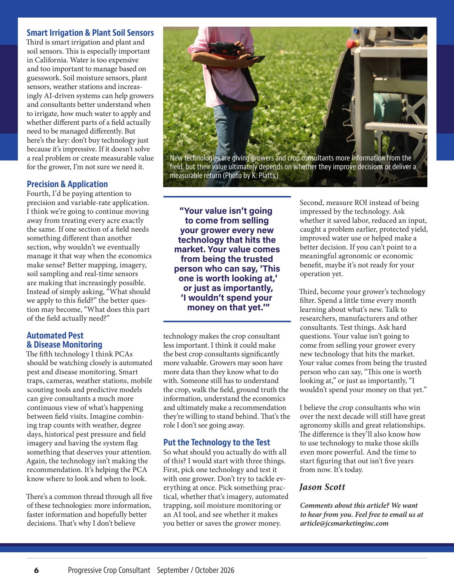 Progressive Crop Consultant, September / October 2026, page 6