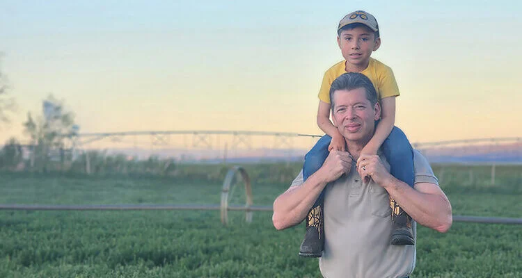 Russell Taylor and his son, Nicolas.